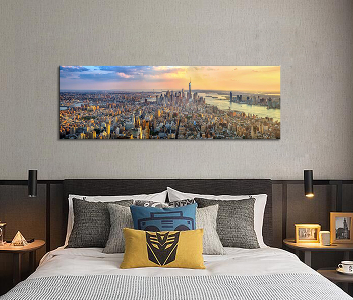 Images sur toile sur cadre 120 x 40 cm arbre bleu pret a accrocher 5740